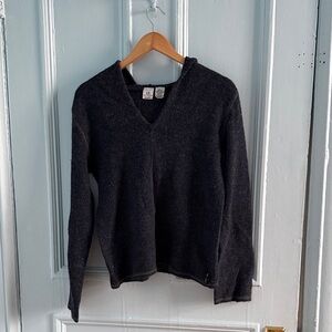 Armani Exchange blue V-Neck Sweater